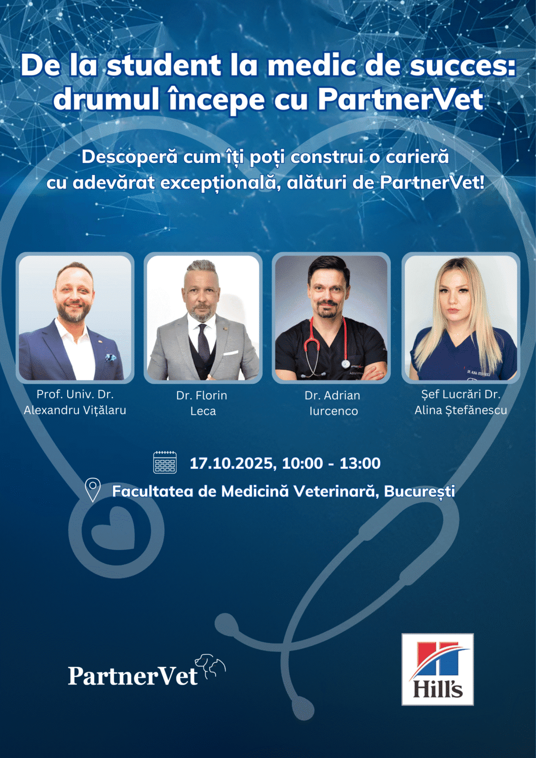 🚀 Studenți la Medicină Veterinară, sunteți pregătiți să vă construiți viitorul? 17 octombrie, FMV București! 🩺